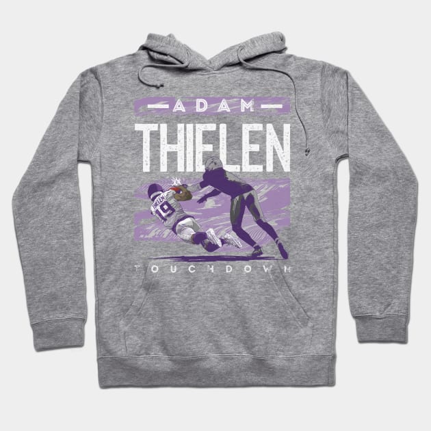 Adam Thielen Minnesota Diving Catch Hoodie by MASTER_SHAOLIN